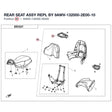 REAR SEAT ASSY REPL BY 9AWV-132000-2E00-10 product image