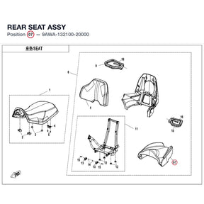 REAR SEAT ASSY product image