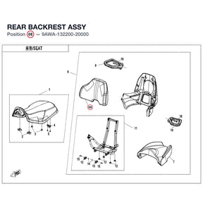 REAR BACKREST ASSY product image