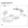 LH COVER, FRONT RACK product image