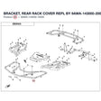 BRACKET, REAR RACK COVER REPL BY 9AWA-143000-20000 product image