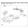 BRACKET, FRONT RACK COVER - REPL BY 9AWA-143000-2BP00 product image