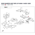 REAR BUMPER ASSY REPL BY 9AWA-144000-10000 product image