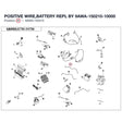 POSITIVE WIRE,BATTERY REPL BY 9AWA-150210-10000 product image