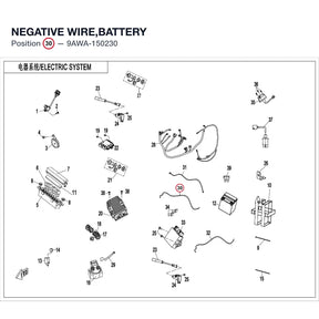 NEGATIVE WIRE,BATTERY product image