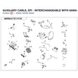 AUXILIARY CABLE, EFI - INTERCHANGEABLE WITH  9AWA-150300-10000 product image