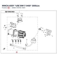 WINCH ASSY "USE BW17-0400" product image