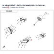 LH HEADLIGHT - REPL BY 9AWV-160110-7401-M1 product image