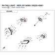RH TAIL LIGHT - REPL BY 9AWA-160220-40001 product image
