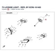 T3 LICENSE LIGHT - REPL BY 9CR6-161400 product image