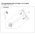 LCD DASHBOARD REPL BY 9AWA-170110-00002 product image
