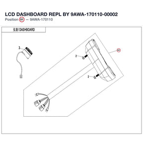 LCD DASHBOARD REPL BY 9AWA-170110-00002 product image