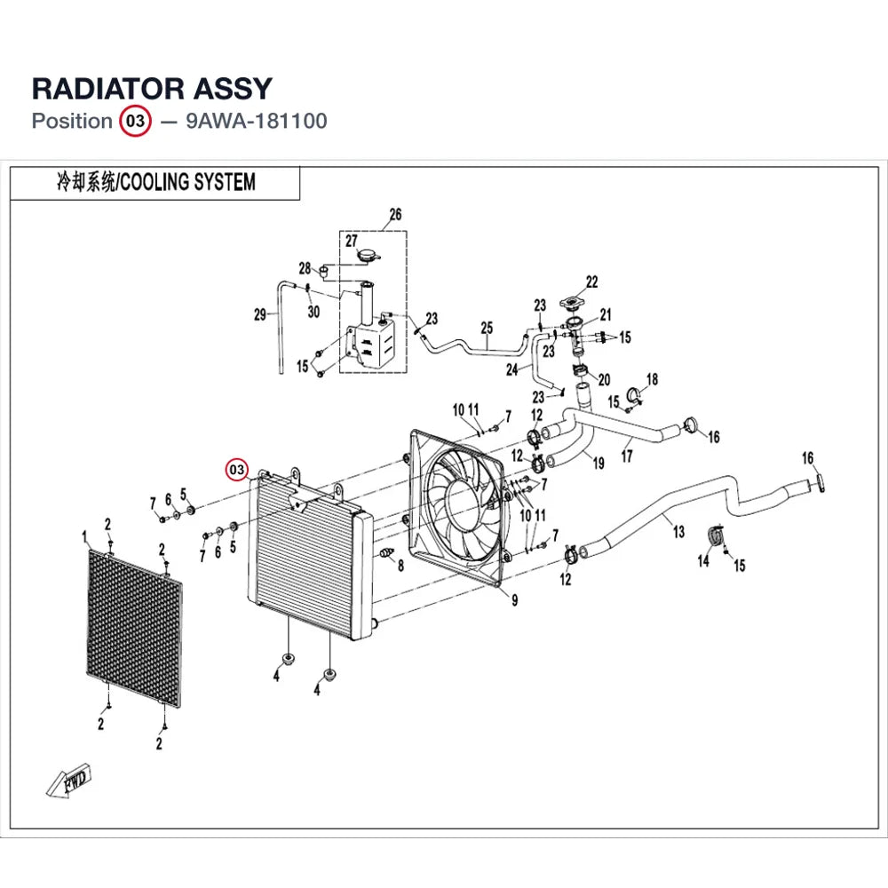 RADIATOR ASSY product image