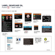 LABEL, GEARCASE OIL product image