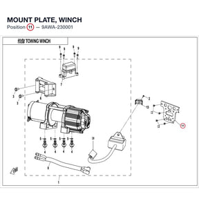 MOUNT PLATE, WINCH product image