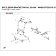 BOLT, REAR BRACKET M10x1.25x188 - WHEN STOCK IS 0 THIS ITEM IS NO LONGER AVAILABLE product image