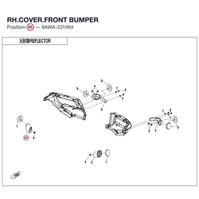RH.COVER.FRONT BUMPER product image