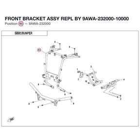 FRONT BRACKET ASSY REPL BY 9AWA-232000-10000 product image
