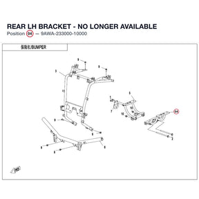 REAR LH BRACKET - NO LONGER AVAILABLE product image
