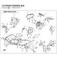 LH FRONT FENDER (EX) product image