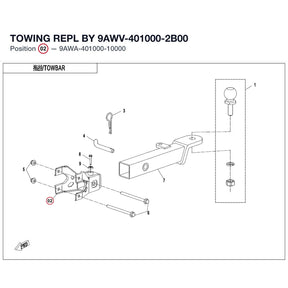 TOWING REPL BY 9AWV-401000-2B00 product image