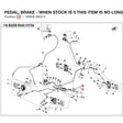 PEDAL, BRAKE - WHEN STOCK IS 0 THIS ITEM IS NO LONGER AVAILABLE product image