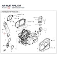 AIR INLET PIPE, CVT product image