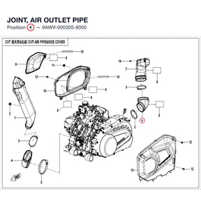 JOINT, AIR OUTLET PIPE product image