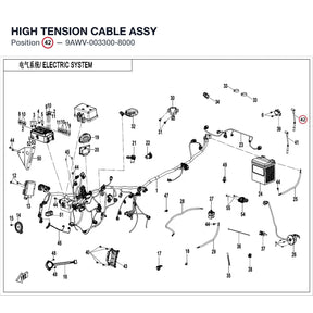 HIGH TENSION CABLE ASSY product image