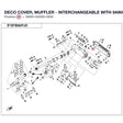 DECO COVER, MUFFLER - INTERCHANGEABLE WITH 9AWA-020002 product image