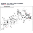 EXHAUST PIPE ASSY, FRONT CYLINDER product image