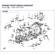 ENGINE FRONT MIDDLE BRACKET product image