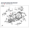 AIR FILTER INTAKE PIPE BRACKET product image