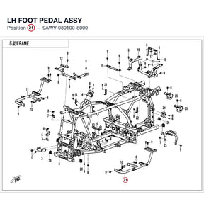 LH FOOT PEDAL ASSY product image
