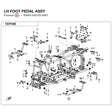 LH FOOT PEDAL ASSY product image