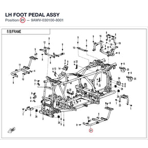 LH FOOT PEDAL ASSY product image