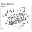 LH FOOT PEDAL ASSY product image