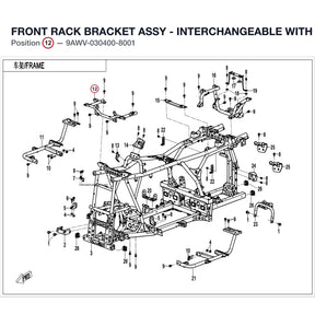 FRONT RACK BRACKET ASSY product image