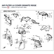 AIR FILTER LH COVER product image