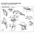 AIR FILTER LH COVER product image