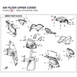 AIR FILTER UPPER COVER product image