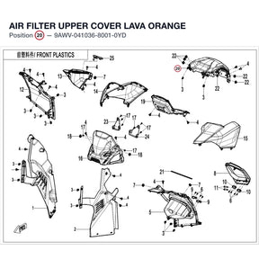 AIR FILTER UPPER COVER product image