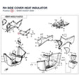 RH SIDE COVER HEAT INSULATOR product image