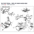 RH FOOT PEDAL - REPL BY 9AWV-042032-8002 product image