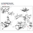 LH FOOTREST BLOCK product image