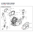 LH SIDE COVER, ENGINE product image