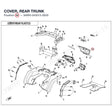 COVER, REAR TRUNK product image