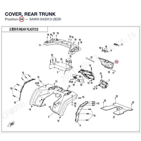 COVER, REAR TRUNK product image