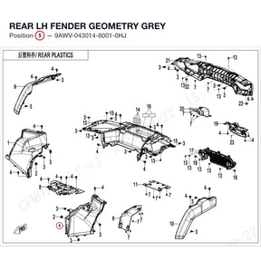 REAR LH FENDER product image