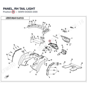 PANEL, RH TAIL LIGHT product image